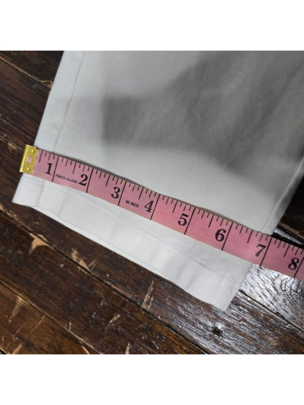Eileen Fisher White Straight Leg Organic Cotton Pant Large Minimalist - Picture 11 of 12
